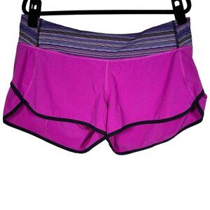 Lululemon Womens Purple Speed Up Low Rise Lined Athletic Running Shorts Size 10